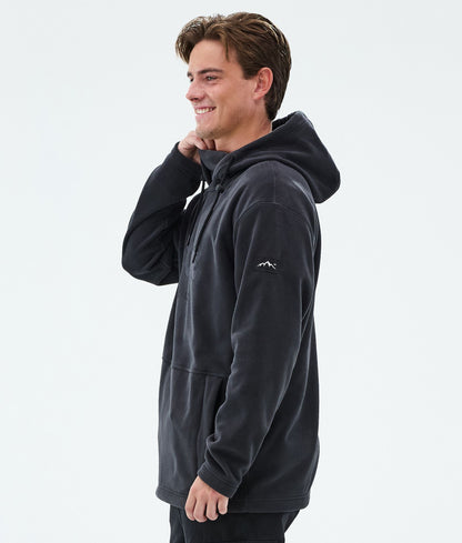 Fleece Hoodie Men Black