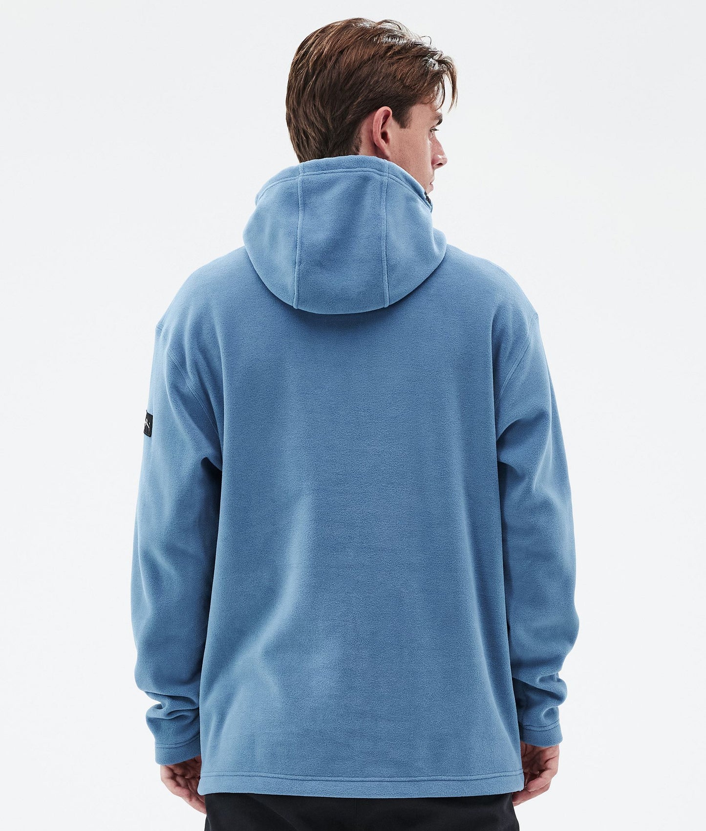 Fleece Hoodie Men Blue Steel
