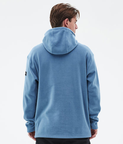 Fleece Hoodie Men Blue Steel
