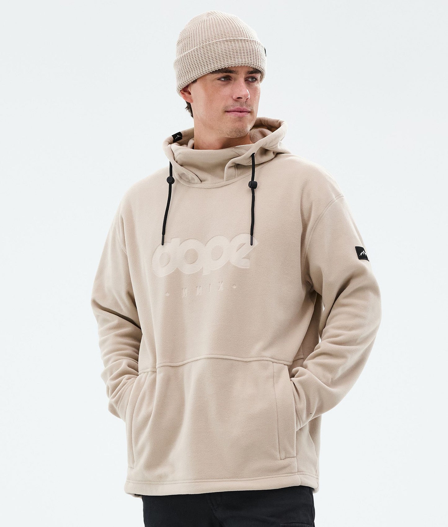 Fleece Hoodie Men Grey Camo