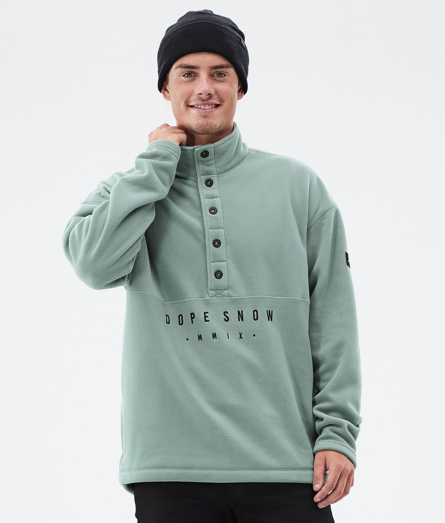Fleece Sweater Men Moss Green