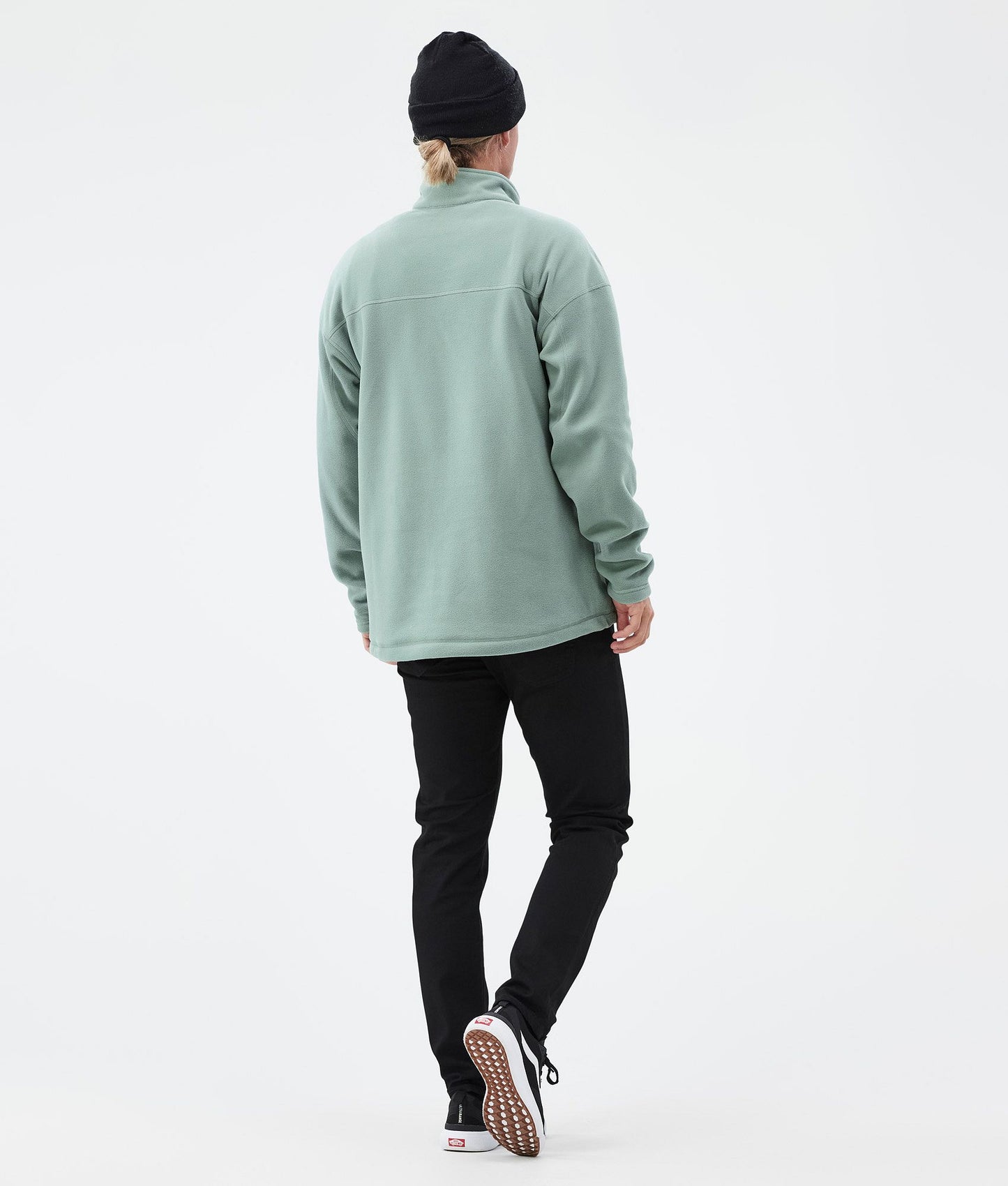 Fleece Sweater Men Faded Green