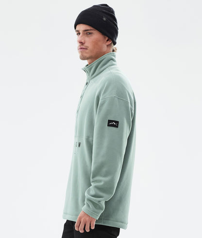 Fleece Sweater Men Faded Green