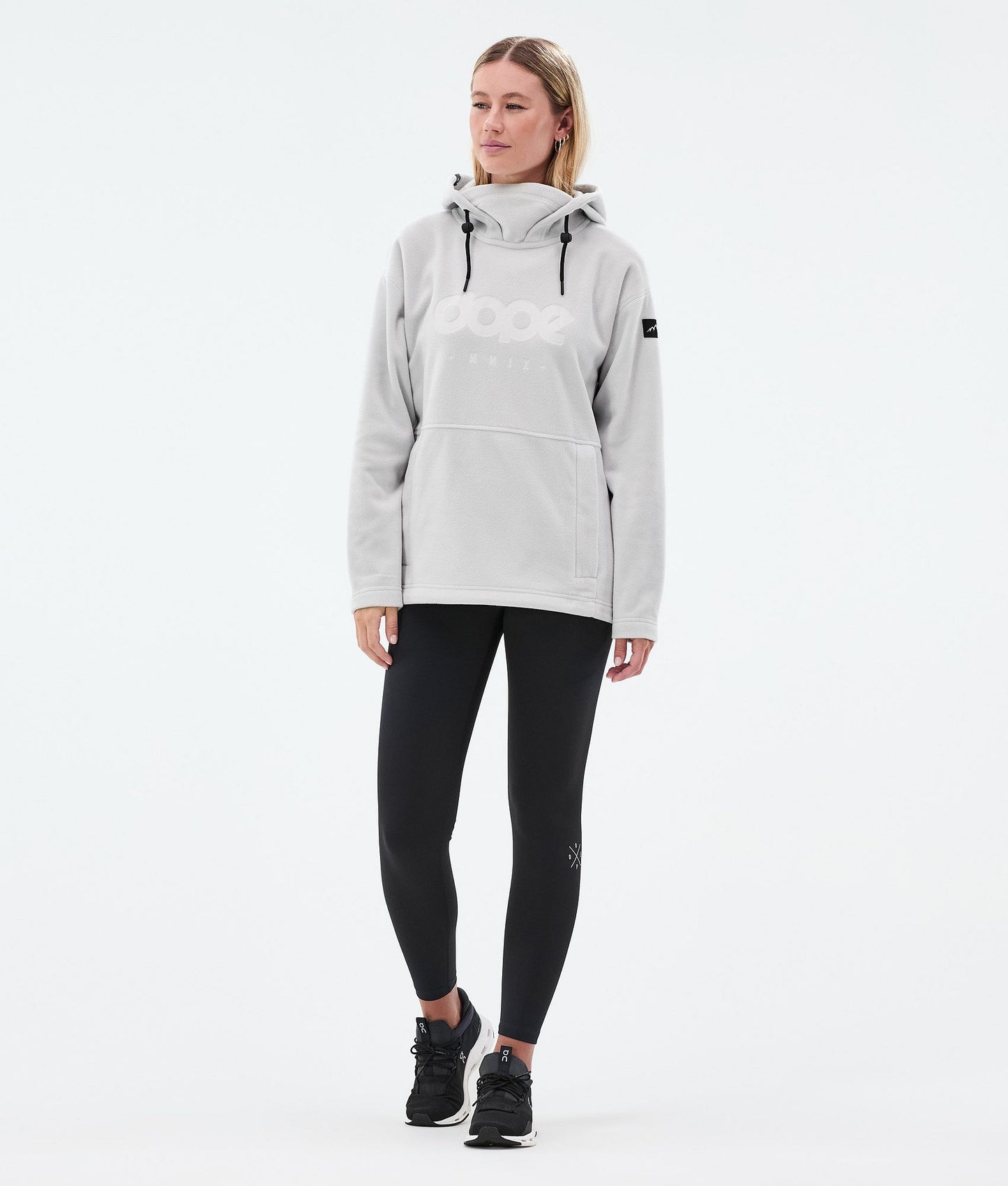 Fleece Hoodie Women Light Grey