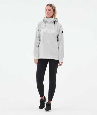 Fleece Hoodie Women Light Grey