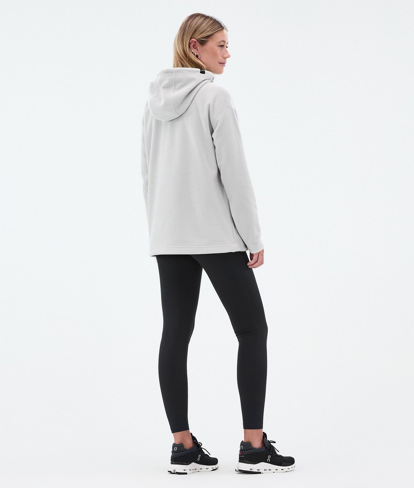 Fleece Hoodie Women Light Grey