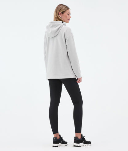 Fleece Hoodie Women Light Grey