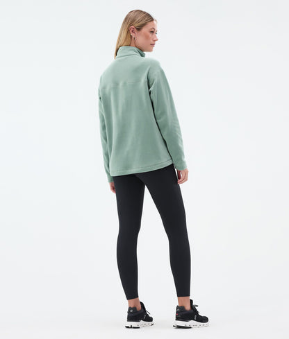 Fleece Sweater Women Faded Green
