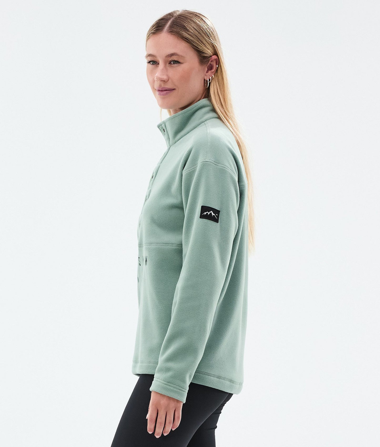 Fleece Sweater Women Faded Green