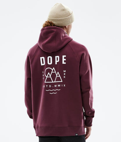Hoodie Men Summit Burgundy