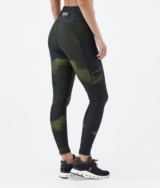 Leggings Women Green Camo