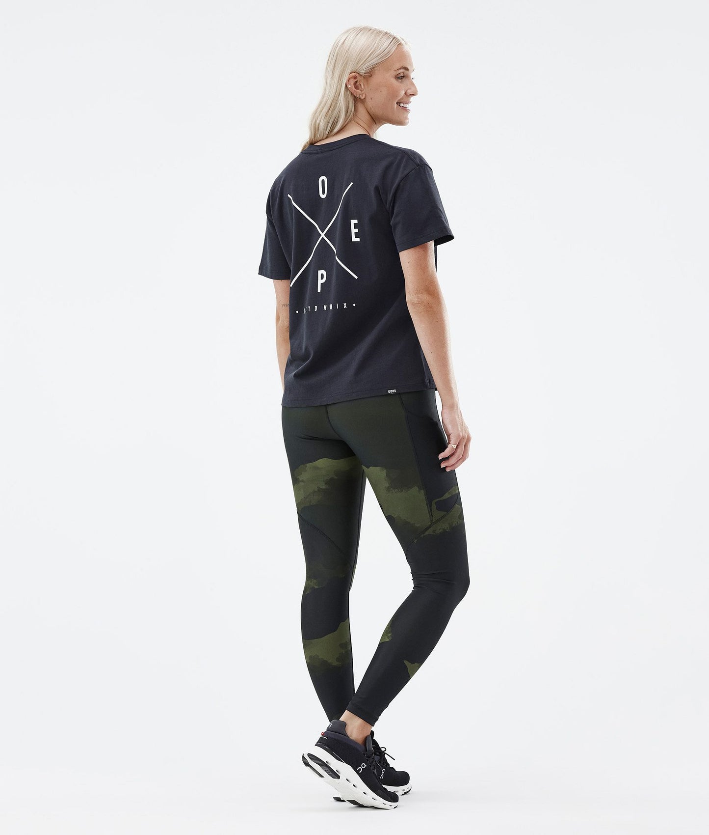 Leggings Women Green Camo