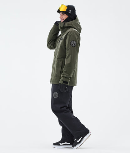 Snowboard Jacket Men Olive Green