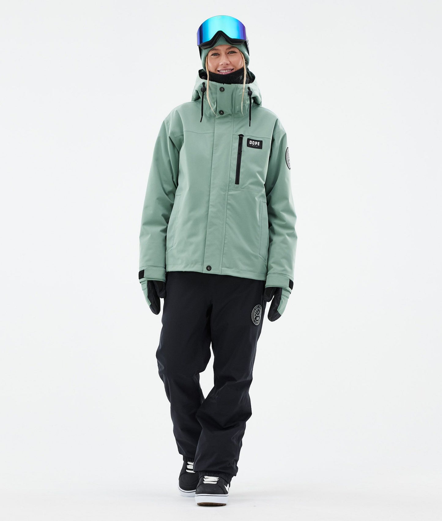 Snowboard Jacket Women Faded Green