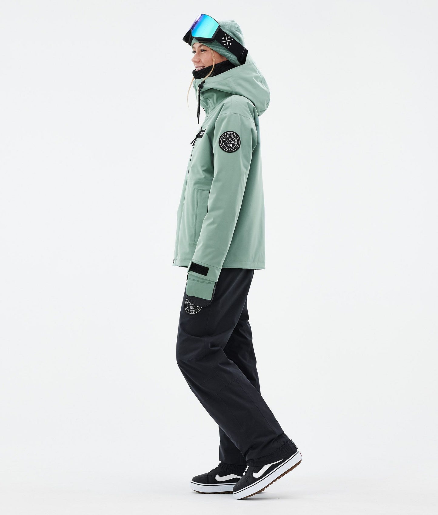 Snowboard Jacket Women Faded Green
