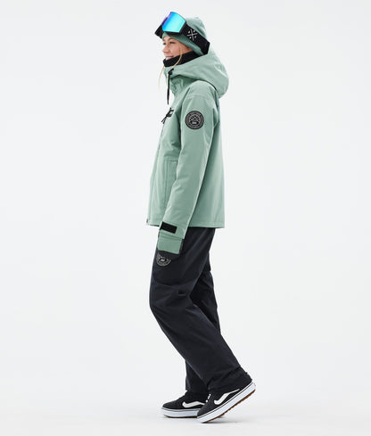 Snowboard Jacket Women Faded Green