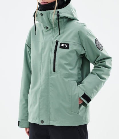 Snowboard Jacket Women Faded Green