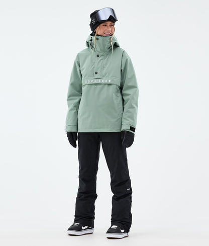 Snowboard Jacket Women Faded Green