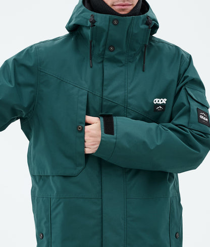 Snowboard Jacket Men Bottle Green