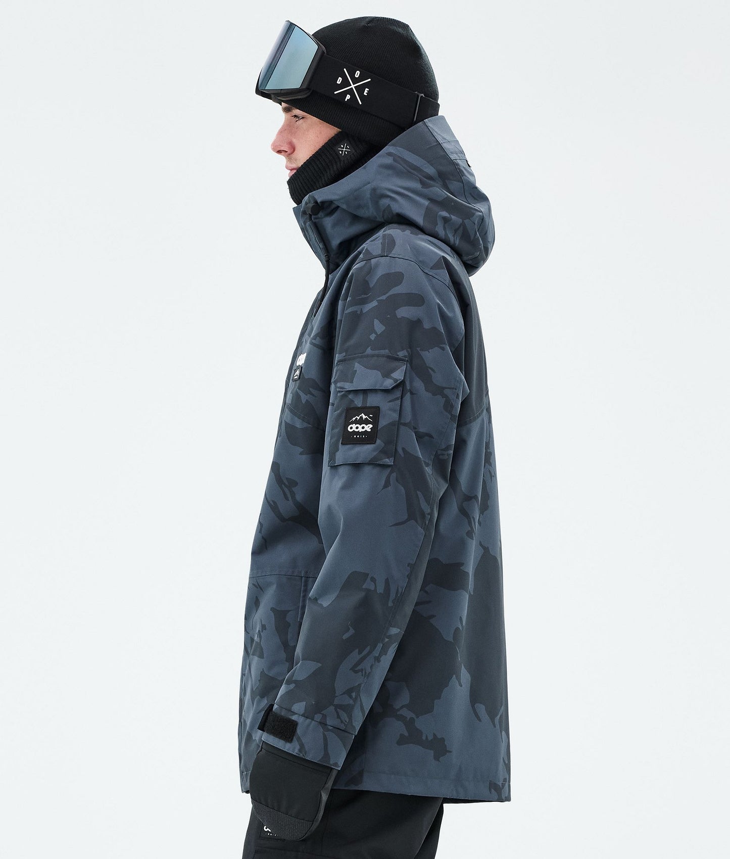 Snowboard Jacket Men Metal Blue Camo