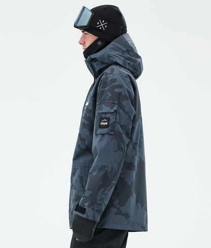 Snowboard Jacket Men Metal Blue Camo