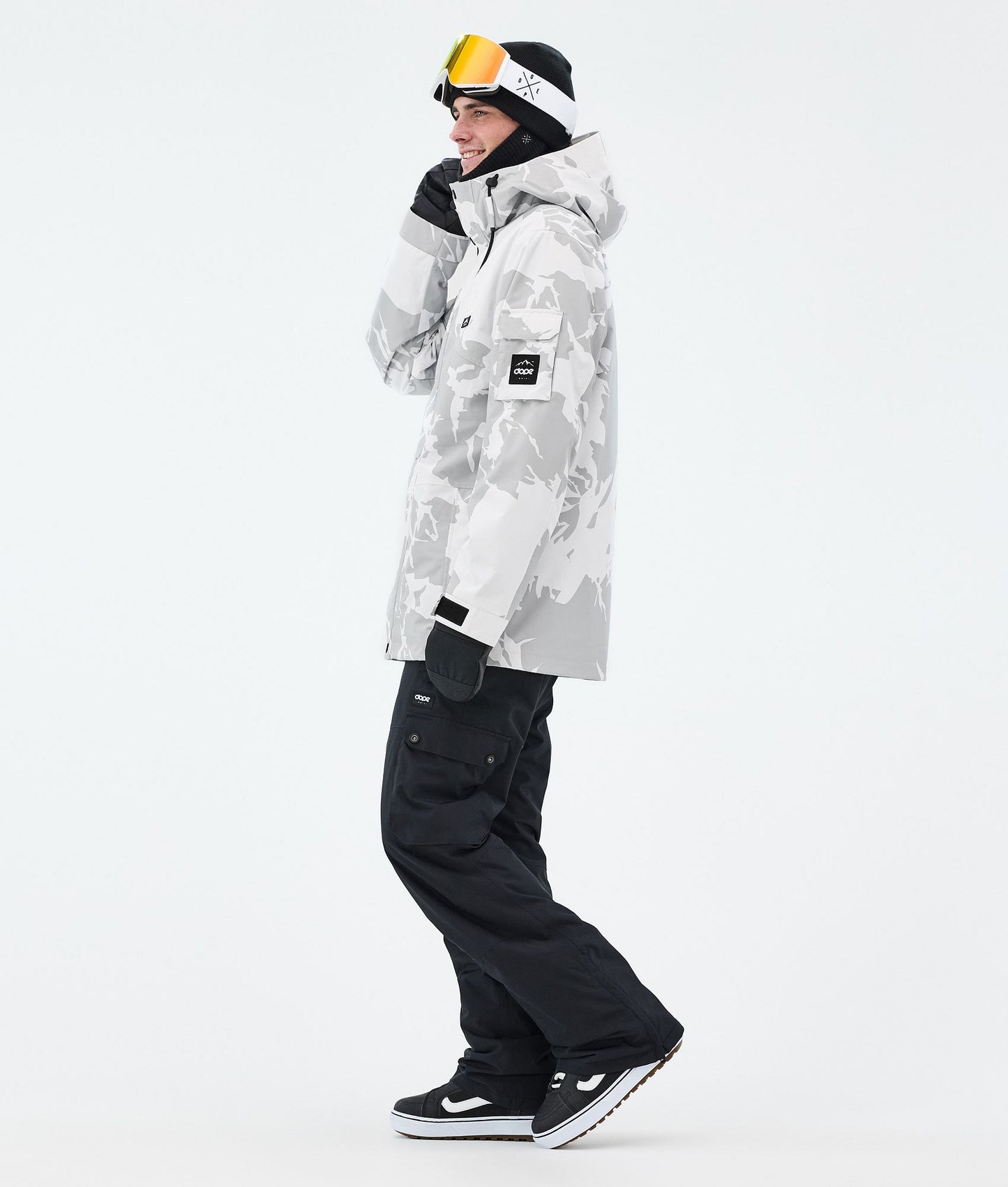 Snowboard Jacket Men Grey Camo