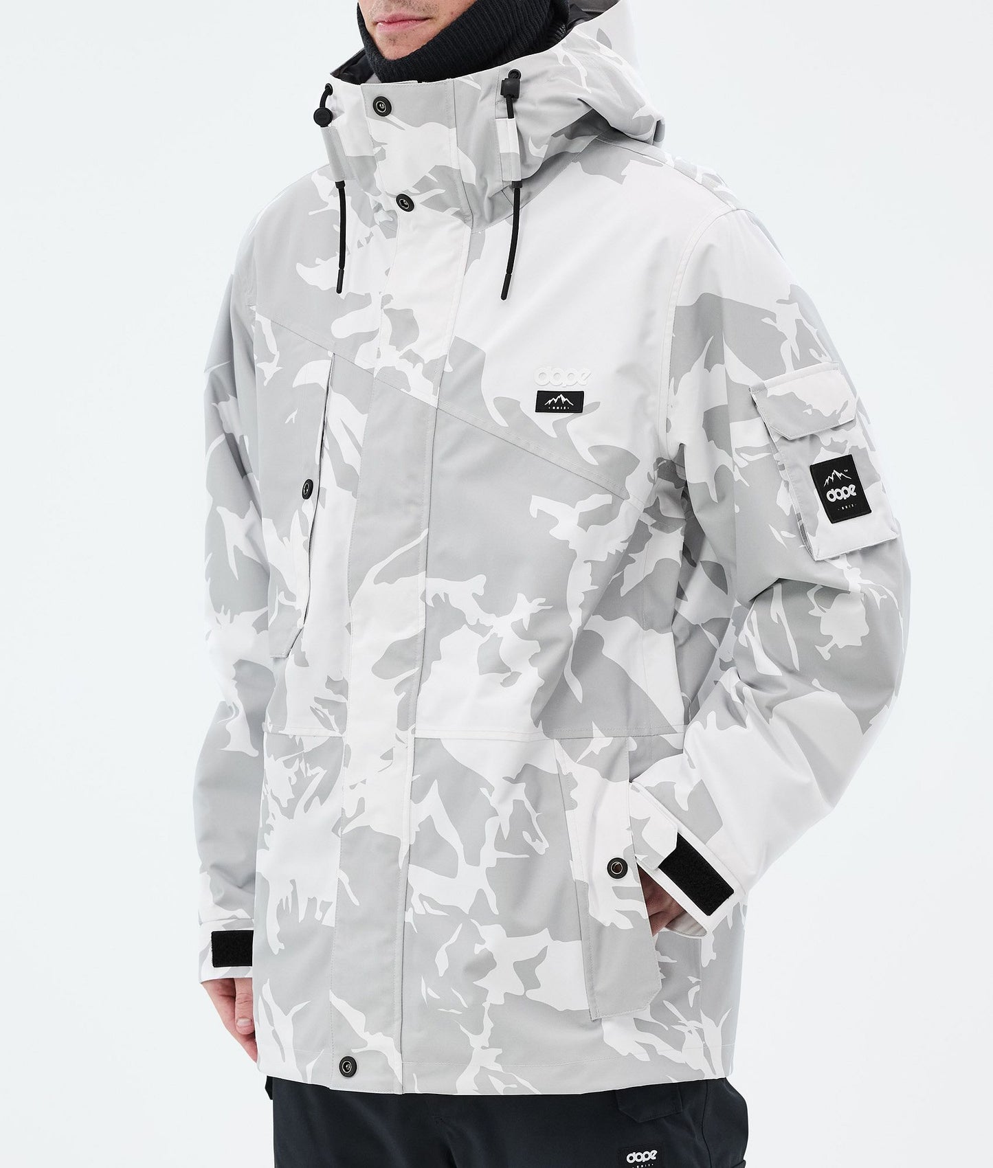 Snowboard Jacket Men Grey Camo