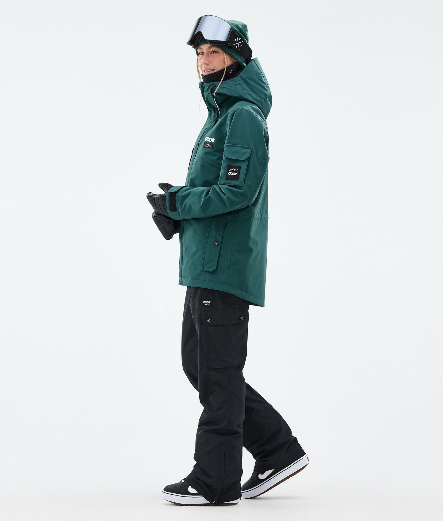 Snowboard Jacket Women Bottle Green
