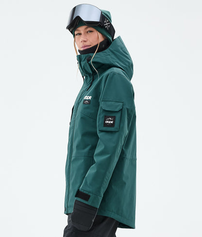 Snowboard Jacket Women Bottle Green