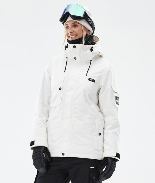 Snowboard Jacket Women Old White
