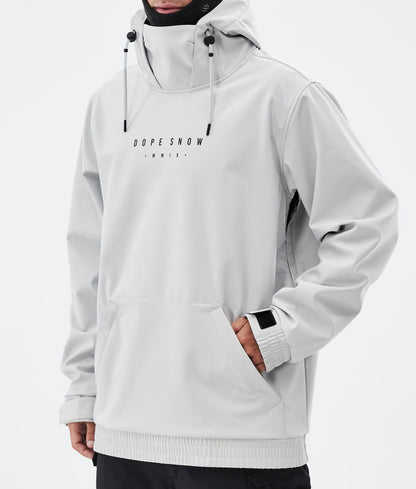Snowboard Jacket Men Silhouette Light Grey