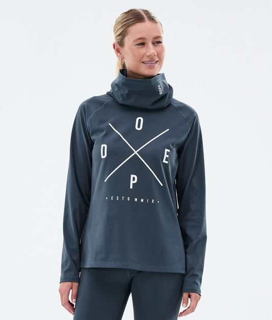 Base Layer Top Women 2X-Up Metal Blue