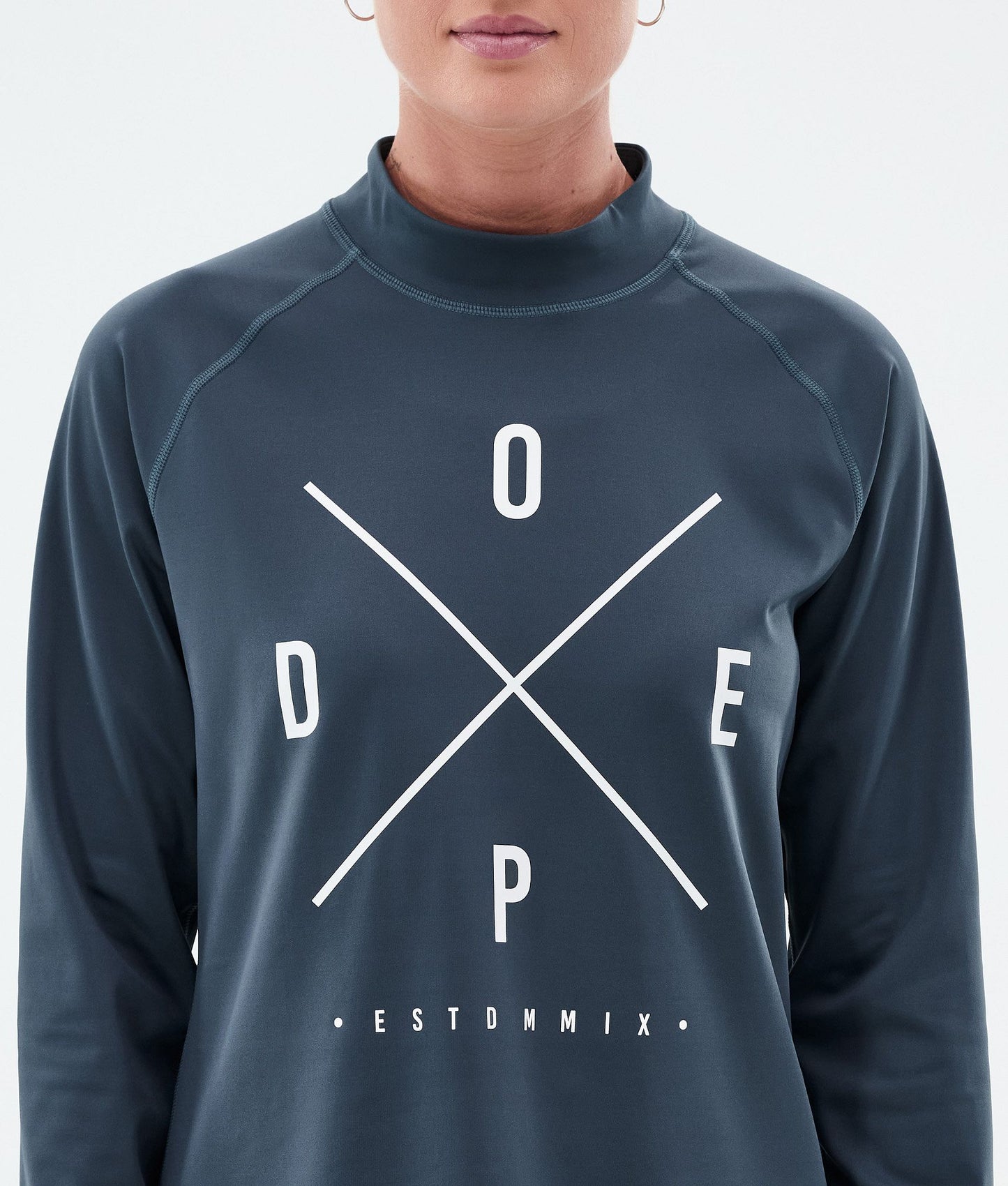 Base Layer Top Women 2X-Up Metal Blue