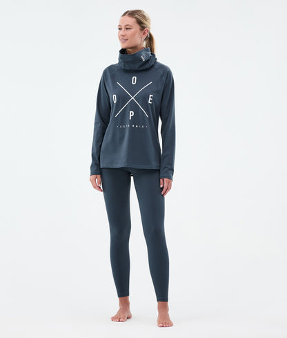 Base Layer Pant Women 2X-Up Metal Blue