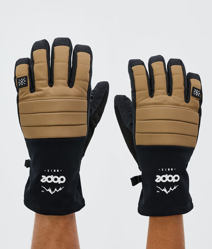 Ski Gloves Metal Blue