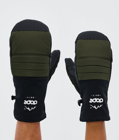 Snow Mittens Faded Green