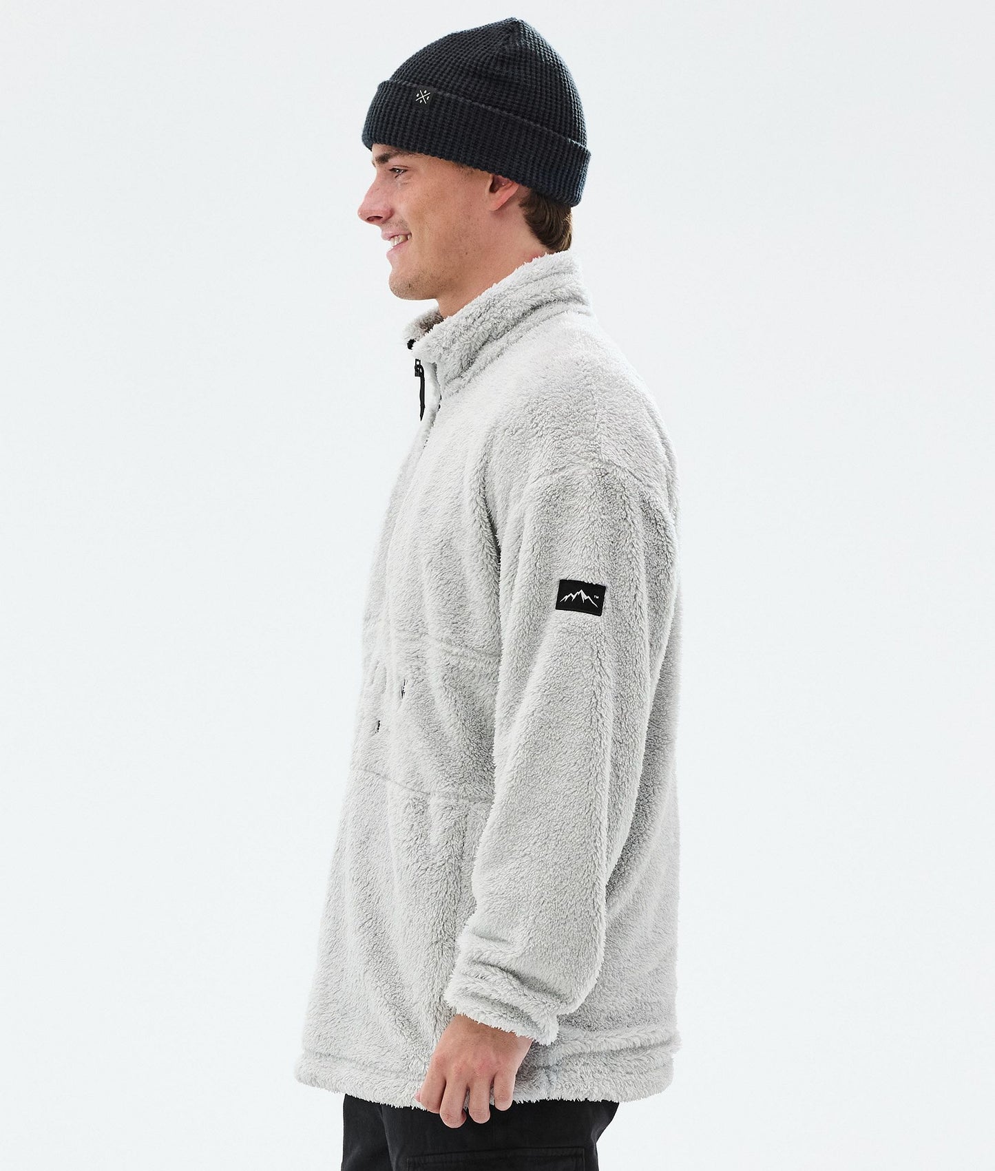 Fleece Sweater Men Light Grey