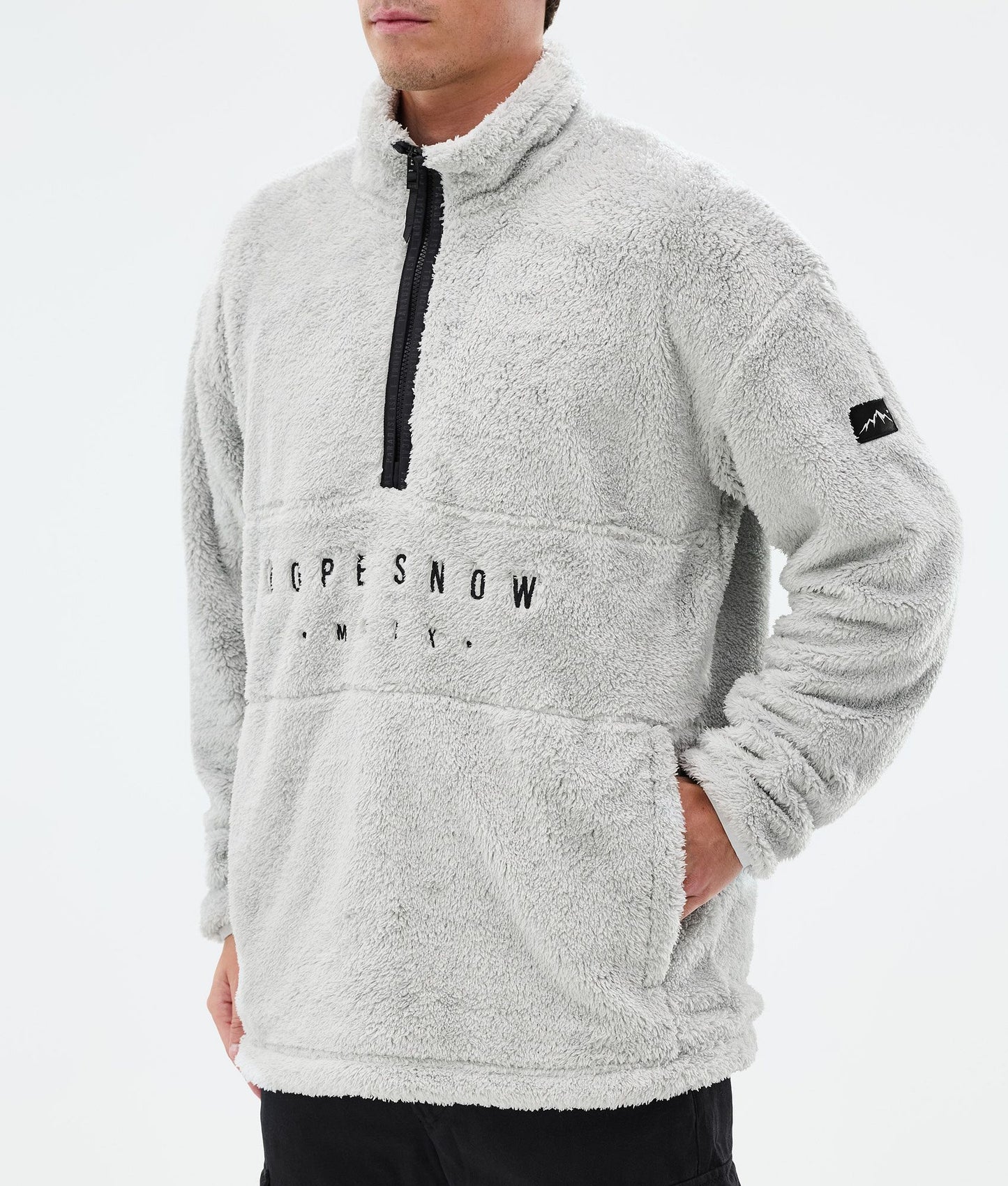 Fleece Sweater Men Light Grey
