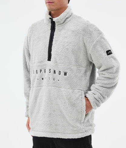 Fleece Sweater Men Light Grey