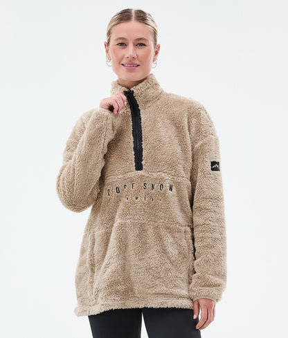 Fleece Sweater Women Light Grey