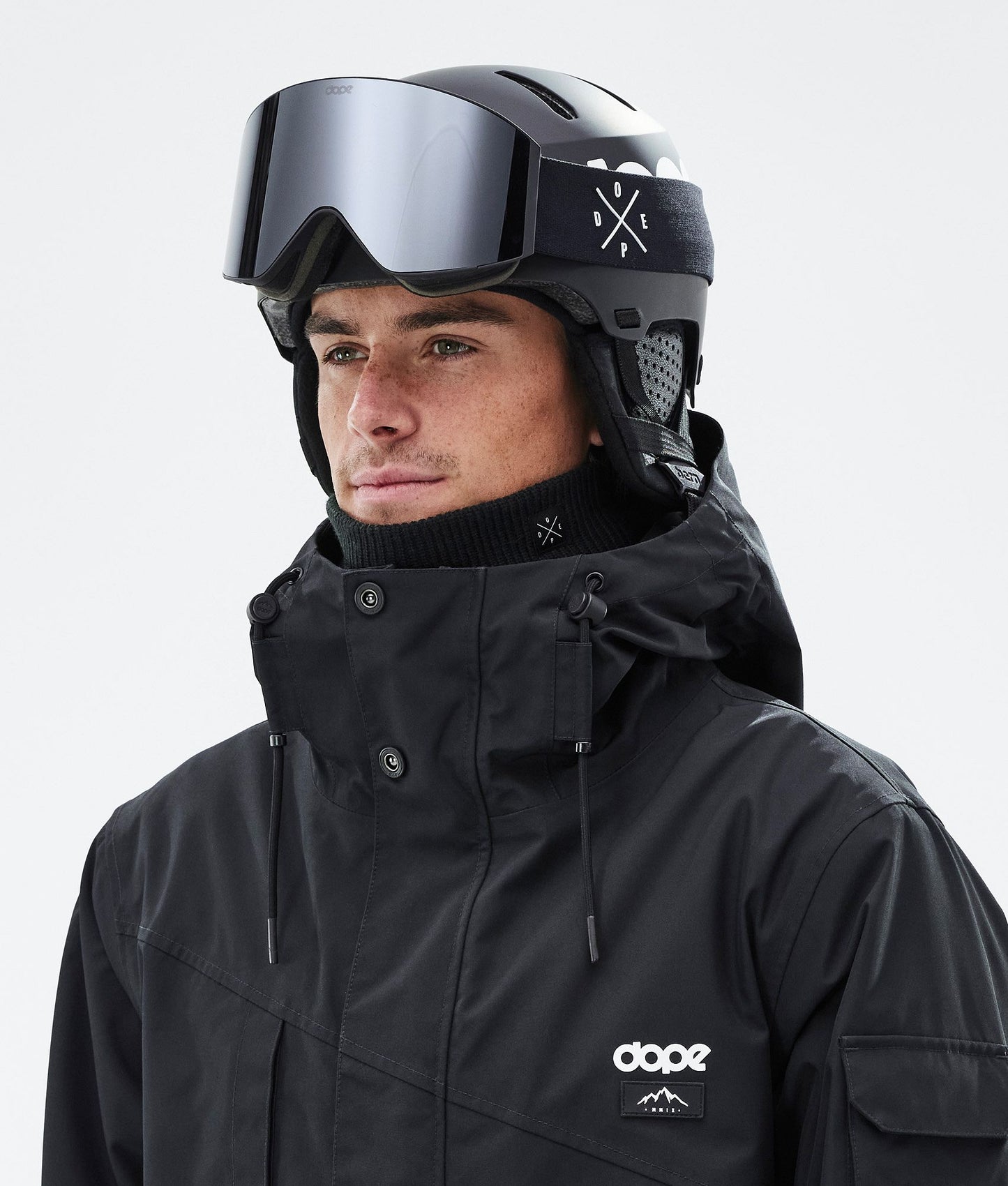 Ski Helmet Classic Matte Black w/ Black