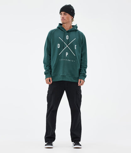 Hoodie Men 2X-Up Bottle Green