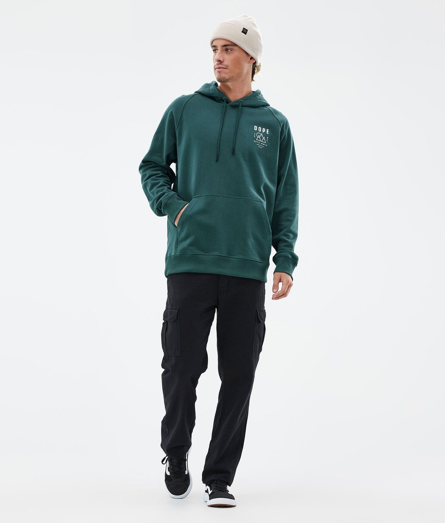Hoodie Men Summit Bottle Green