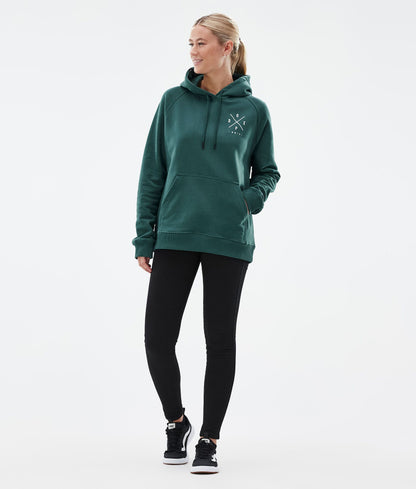 Hoodie Women 2X-Up Bottle Green