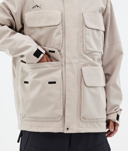 Snowboard Jacket Men Sand