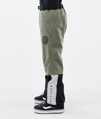 Snowboard Pants Men Greenish/Light Grey/Black/Blue Steel