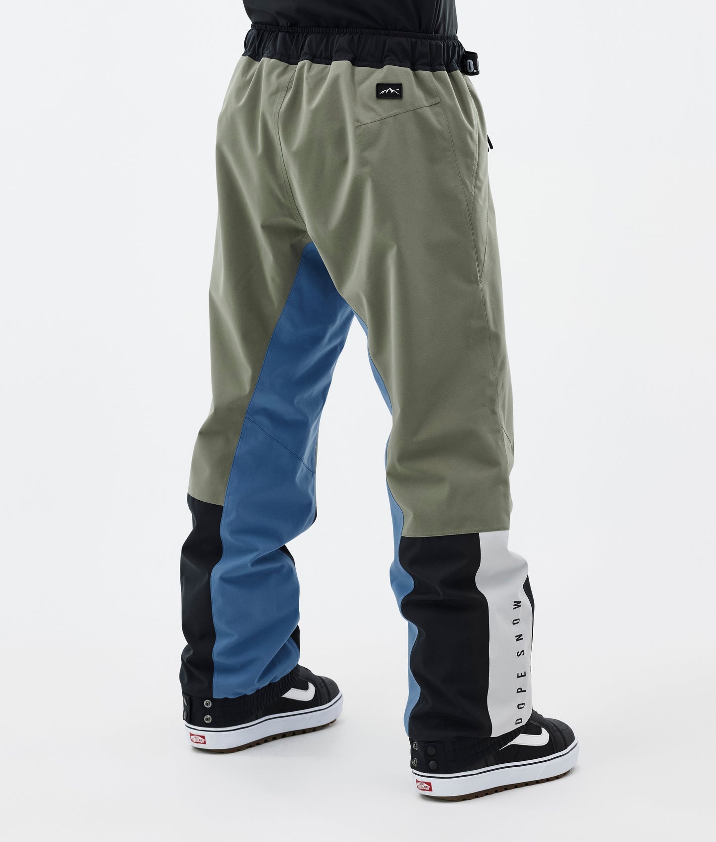 Snowboard Pants Men Greenish/Light Grey/Black/Blue Steel