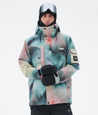 Snowboard Jacket Men Grey Camo