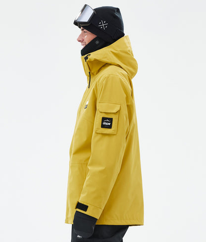 Snowboard Jacket Men Yellow