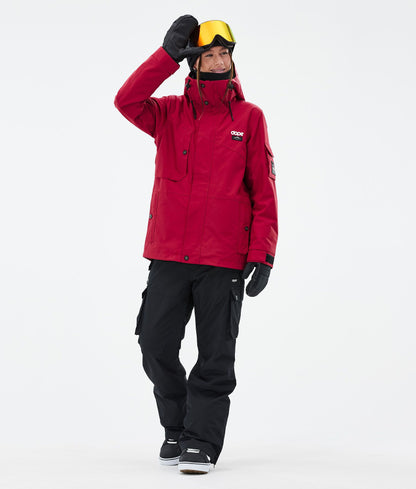 Snowboard Jacket Women Deep Red